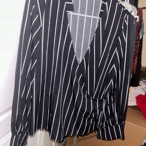 oversized top with button detail